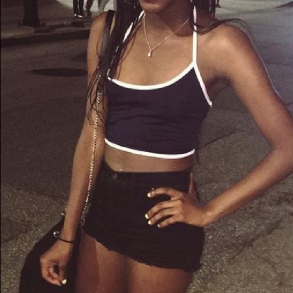 Halter Strap Crop Top